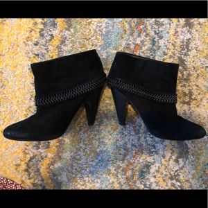 ASH black suede booties size 37